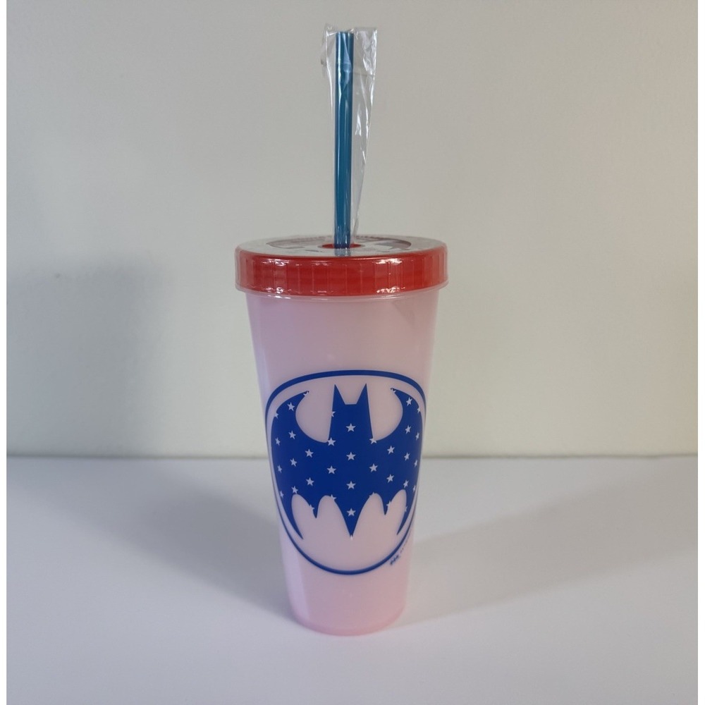 Batwoman Pink (changes to Red)‎ DC Batman  24 oz Travel Tumbler Sealed New